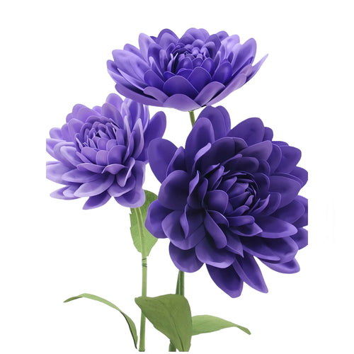 blue chrysanthemum giant flowers arrangement event decor