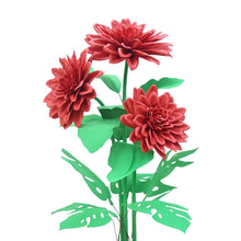 Load image into Gallery viewer, Red chrysanthemum giant paper flowers 16 20 24 inch event decoration backdrop wedding party
