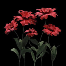 Load image into Gallery viewer, giant flowers red wedding event design
