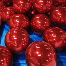Load image into Gallery viewer, red mirror ball for Christmas holiday
