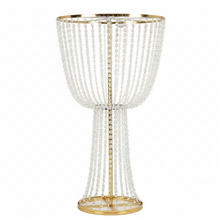Load image into Gallery viewer, Gold metal flower stand centerpiece 4-piece set for elegant wedding and event table decor
