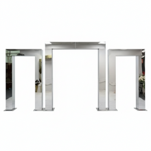 Load image into Gallery viewer, Premium silver stainless steel wedding arch stand for elegant events
