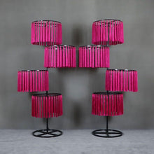 Load image into Gallery viewer, hot pink tassel stand decoration
