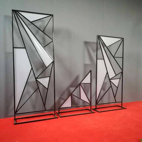 stylish black metal backdrop for luxury events