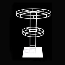 Load image into Gallery viewer, White metal table centerpiece stand 32 inch for wedding party decorations - elegant floral display holder
