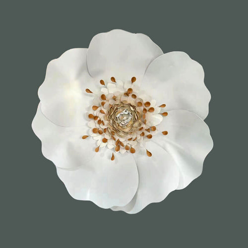 luxury white flower wall decorations