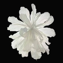 Load image into Gallery viewer, Giant white paper flower wall backdrop for weddings and events - 4FT and 5.5FT sizes with metal base

