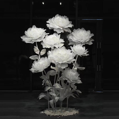 giant paper flower bouquets wedding backdrop