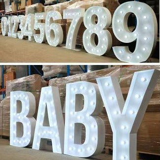 marquee letter and number
