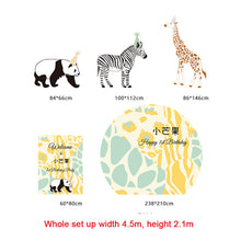 Load image into Gallery viewer, Panda Jungle Theme Cut Out Backdrop Party Decorations
