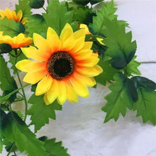 Load image into Gallery viewer, 6pcs 260cm Artificial Sunflower Garland Flower
