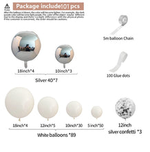 Load image into Gallery viewer, white-balloons-garland-arch-kits-wedding-party-decorations
