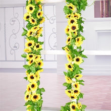 Load image into Gallery viewer, 6pcs 260cm Artificial Sunflower Garland Flower
