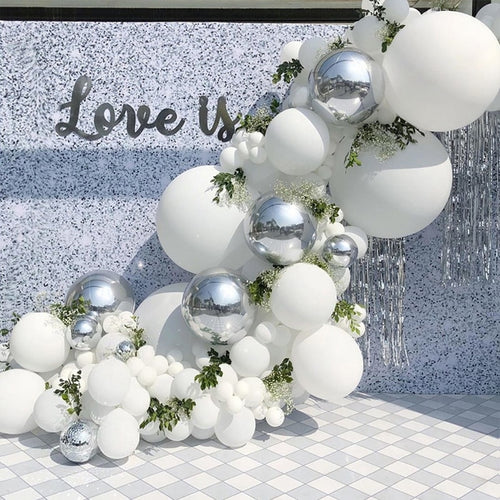 white-balloons-garland-arch-kits-wedding-party-decorations