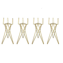 Load image into Gallery viewer, 4-pack gold metal flower stand centerpiece for wedding and party table decorations

