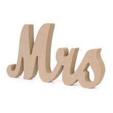 Load image into Gallery viewer, Wedding Decoration Wooden Mr &amp; Mrs Desktop Ornaments
