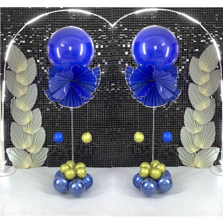 balloon column stands for father's day decor