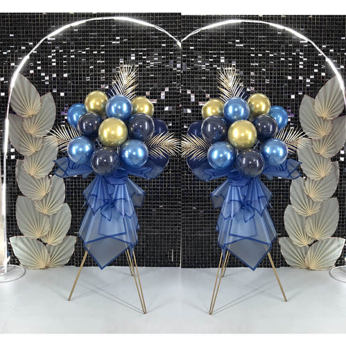 Vibrant balloon stand bouquets for a prom night party