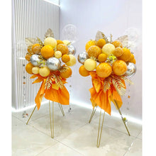 Load image into Gallery viewer, Yellow balloon stand bouquets for summer party
