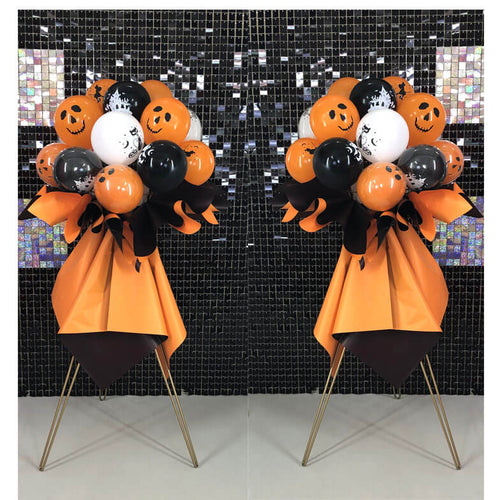 Halloween balloon stand bouquets