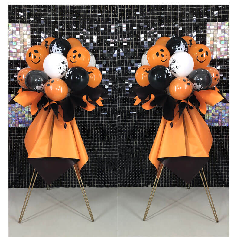 Halloween balloon stand bouquets