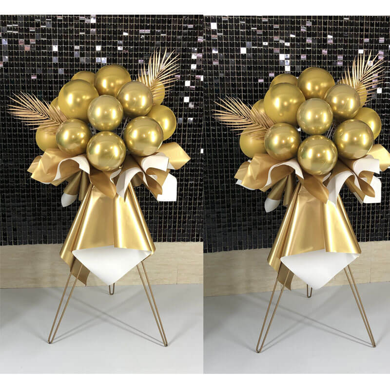 Eye-catching balloon stand bouquets for a retirement party