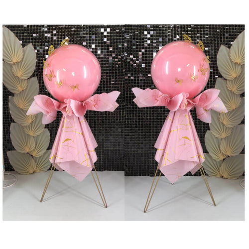 Pink balloon stand kits for balloon artists