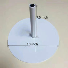 Load image into Gallery viewer, White metal base stand for giant paper flowers - 10 inch and 12 inch sizes
