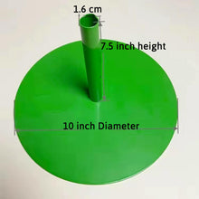 Load image into Gallery viewer, Metal base stand in white and green - premium iron construction for event decor
