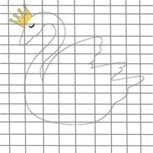Load image into Gallery viewer, swan balloon mosaic 
