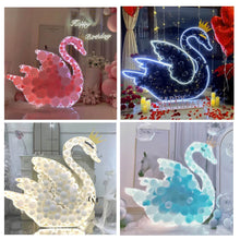 Load image into Gallery viewer, swan balloon mosaic for luxury events

