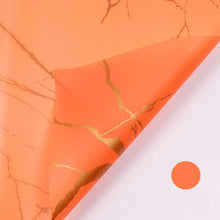 Load image into Gallery viewer, Orange flower gift wrapping paper
