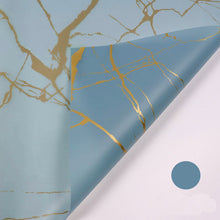 Load image into Gallery viewer, Blue-flower-gift-wrapping-paper
